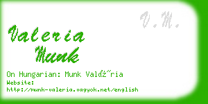 valeria munk business card